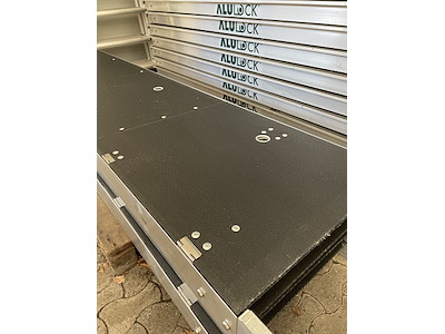 100% Alu-Plattform med lem 245 cm.  