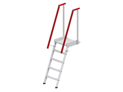 stigetrappe m. platform 5