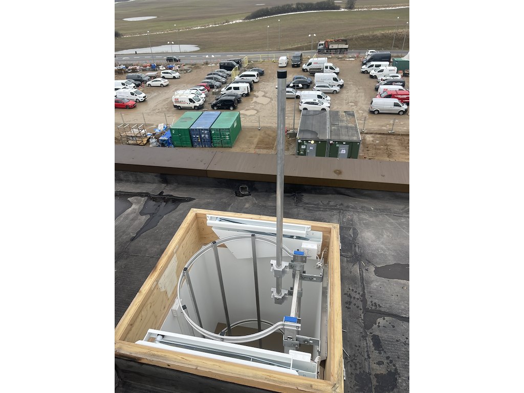 Udstigningsvange 1,1 m teleskopisk alu (inkl. Beslag)