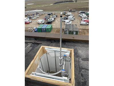 Udstigningsvange 1,1 m teleskopisk alu (inkl. Beslag)