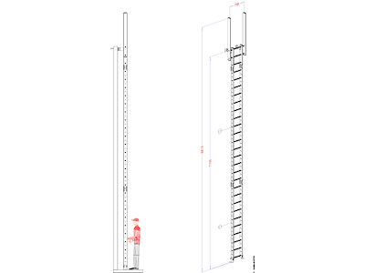 Lejder fritstående u. rygbøjle 7,7 m