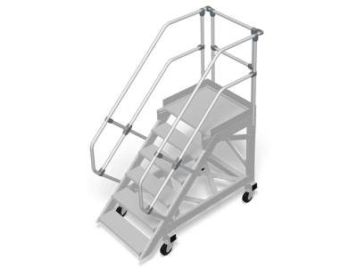 Fahrbar Treppe 60° 6 stufen