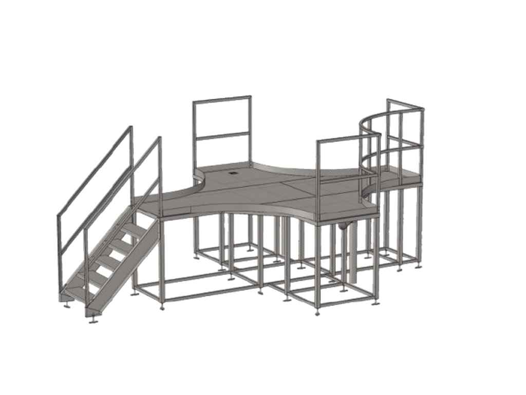 Arbejdsplatform | Rustfrit stål A4