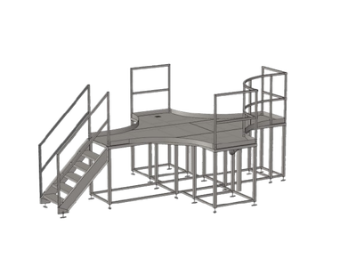 Arbejdsplatform | Rustfrit stål A4