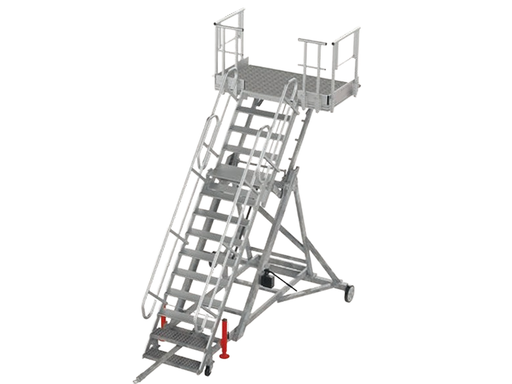 Højdejusterbar flyplatform 2500 til 3500 mm | Bred kurv