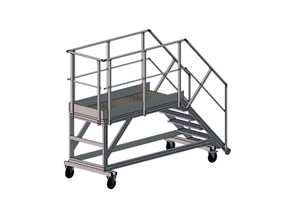 Container platform, 2 meter | Comfort