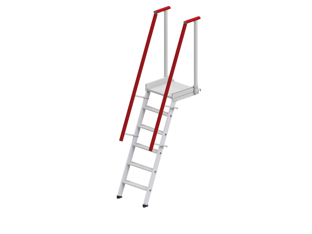 stigetrappe m. platform 6