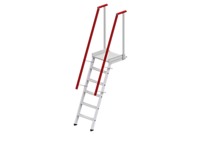 stigetrappe m. platform 6