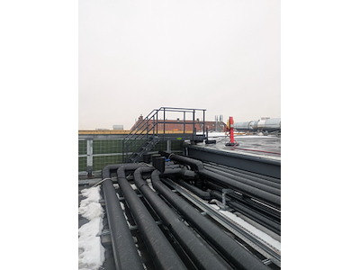 Endefastgørelse i PVC betonvægte (lægger an på taget)