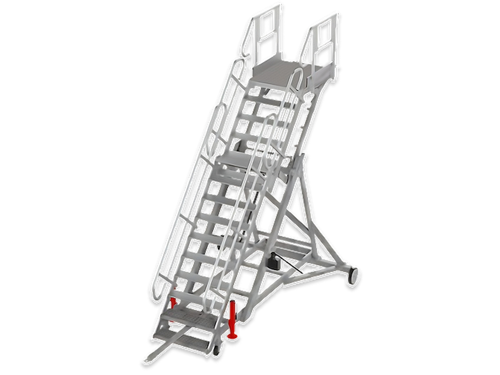 Højdejusterbar flyplatform 3500 til 5000 mm | Smal kurv