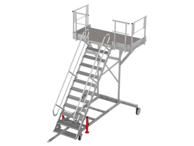 Flyplatform | 10 trin| maks 5 km/h | Bred kurv