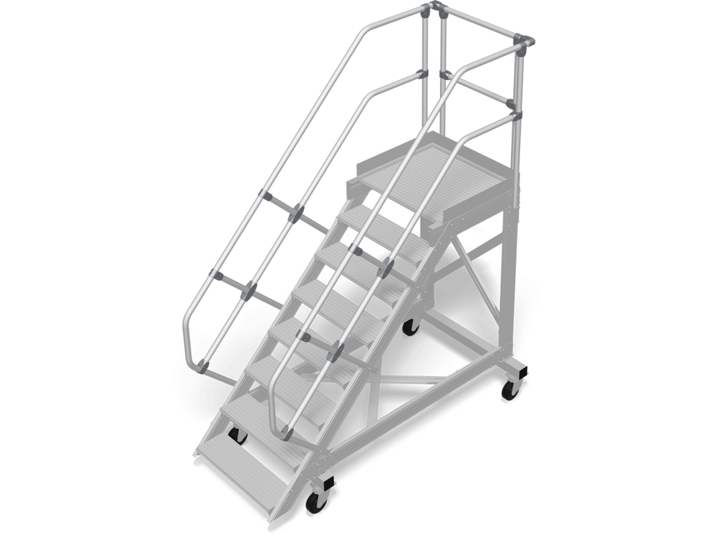 Fahrbar Treppe 60° 8 stufen