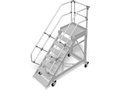 Fahrbar Treppe 60° 8 stufen