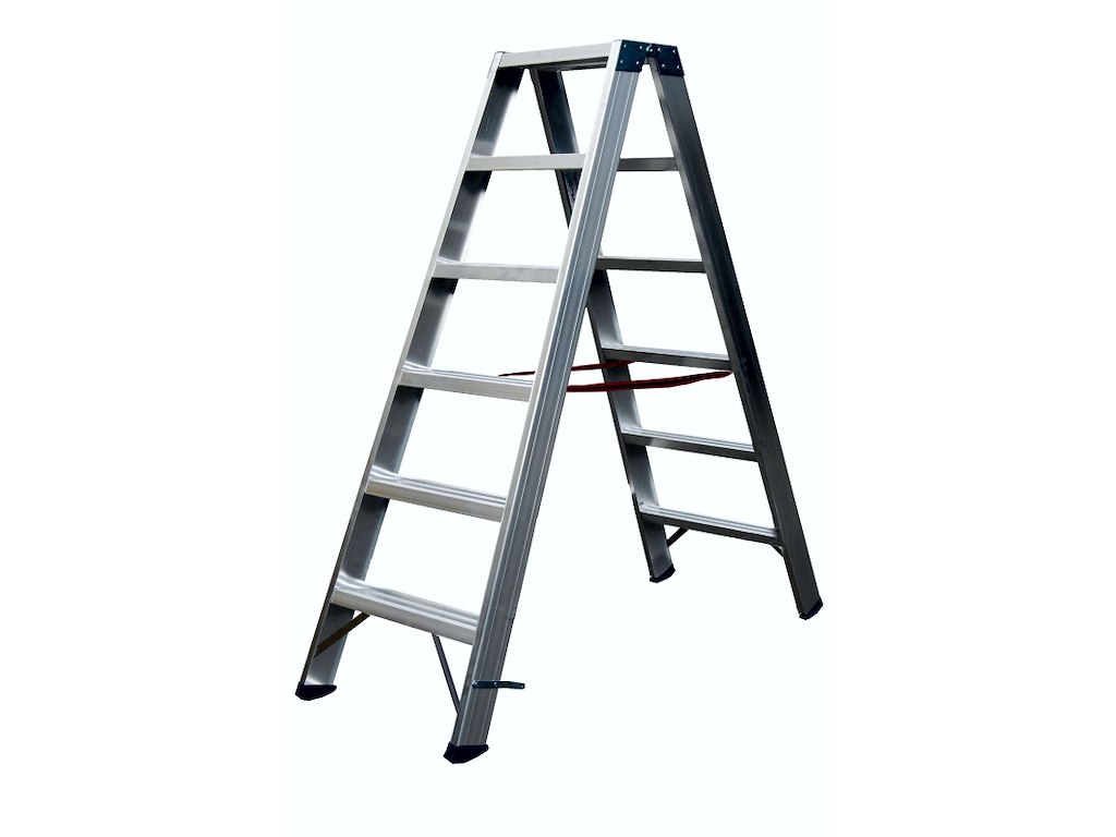 Aluminium trestle ladder 2 x 6 steps. SUPER PRO