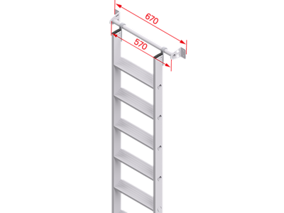 Fast ophængningssæt 570 mm